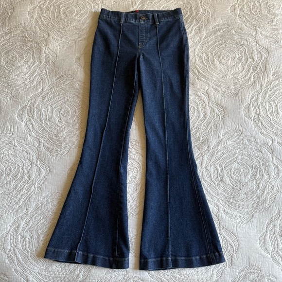 SPANX - Pintuck Flare Jeans - Raw Indigo - Picture 3 of 12